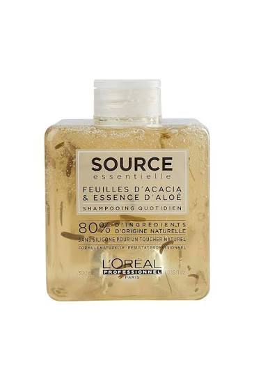 L’Oréal Professionnel Source Essentielle Shampooing Quotidien 300 ml – Feuilles d’Acacia & Essence d’Aloe – 80 % Ingrédients Naturels, Sans Silicone, Cheveux Normaux à Fragiles