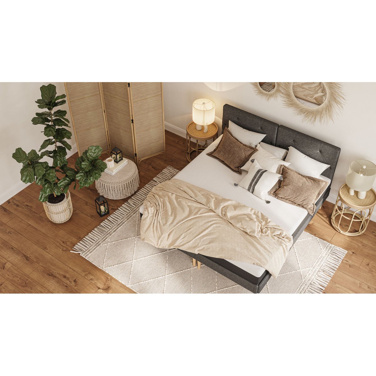 Matelas EMMA Hybride 160x200 : Technologie à Mémoire de Forme & Ressorts pour un Confort Absolu !