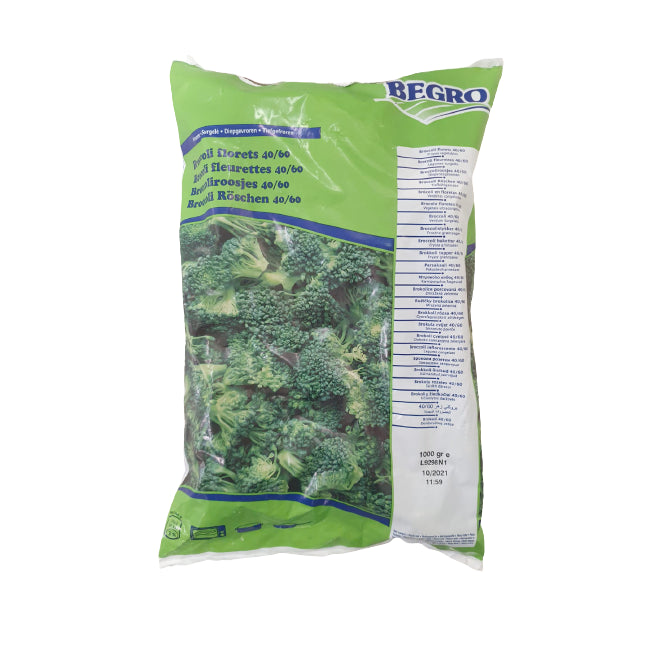 BEGRO Brocolis en Fleurettes Surgelés - Sachet 1 kg