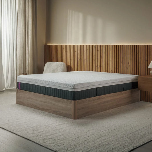 Matelas EMMA Fresh Fusion Hybride 135x190 : Technologie de Ventilation & Confort Enveloppant pour un Sommeil Frais et Réparateur !